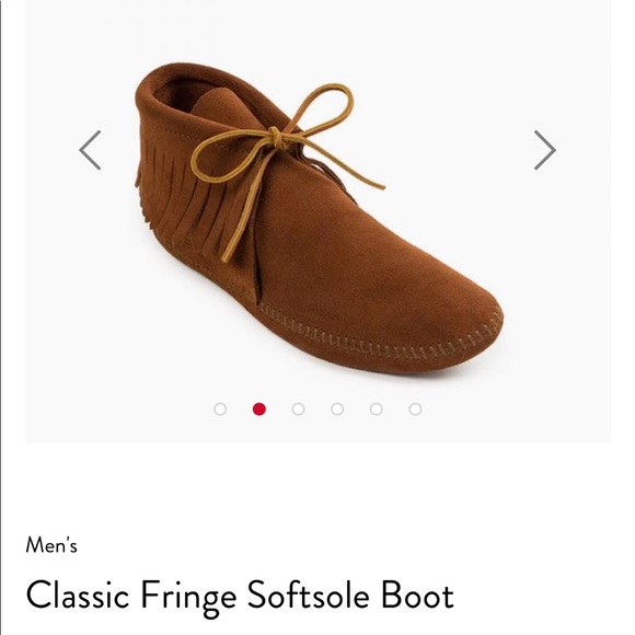 Minnetonka Other - Minnetonka Men’s classic fringe softsole boot